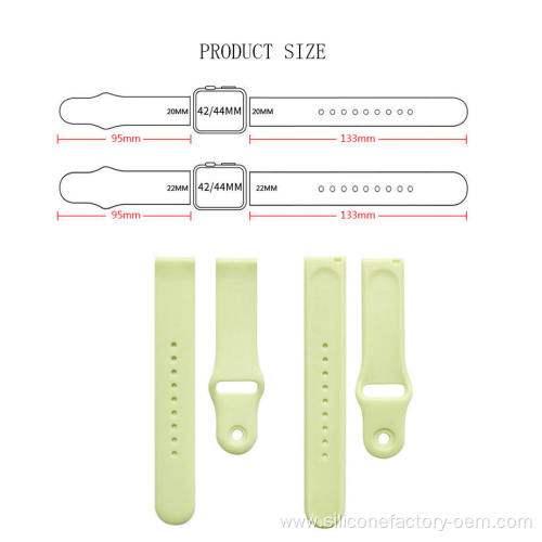 Factory Custom Soft Silicone Replacement Rubber Strap